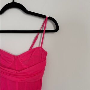 White Fox Boutique Hot Pink Dress